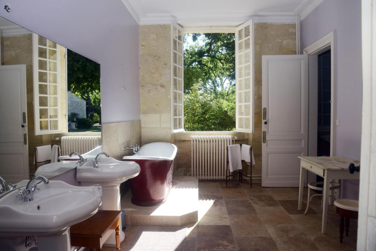 Chateau Rosemont - Grande Maison Familiale Campagne Dans Le Medoc Avec Piscine Et Tennis A 15 Mn Bordeaux Labarde Exteriör bild